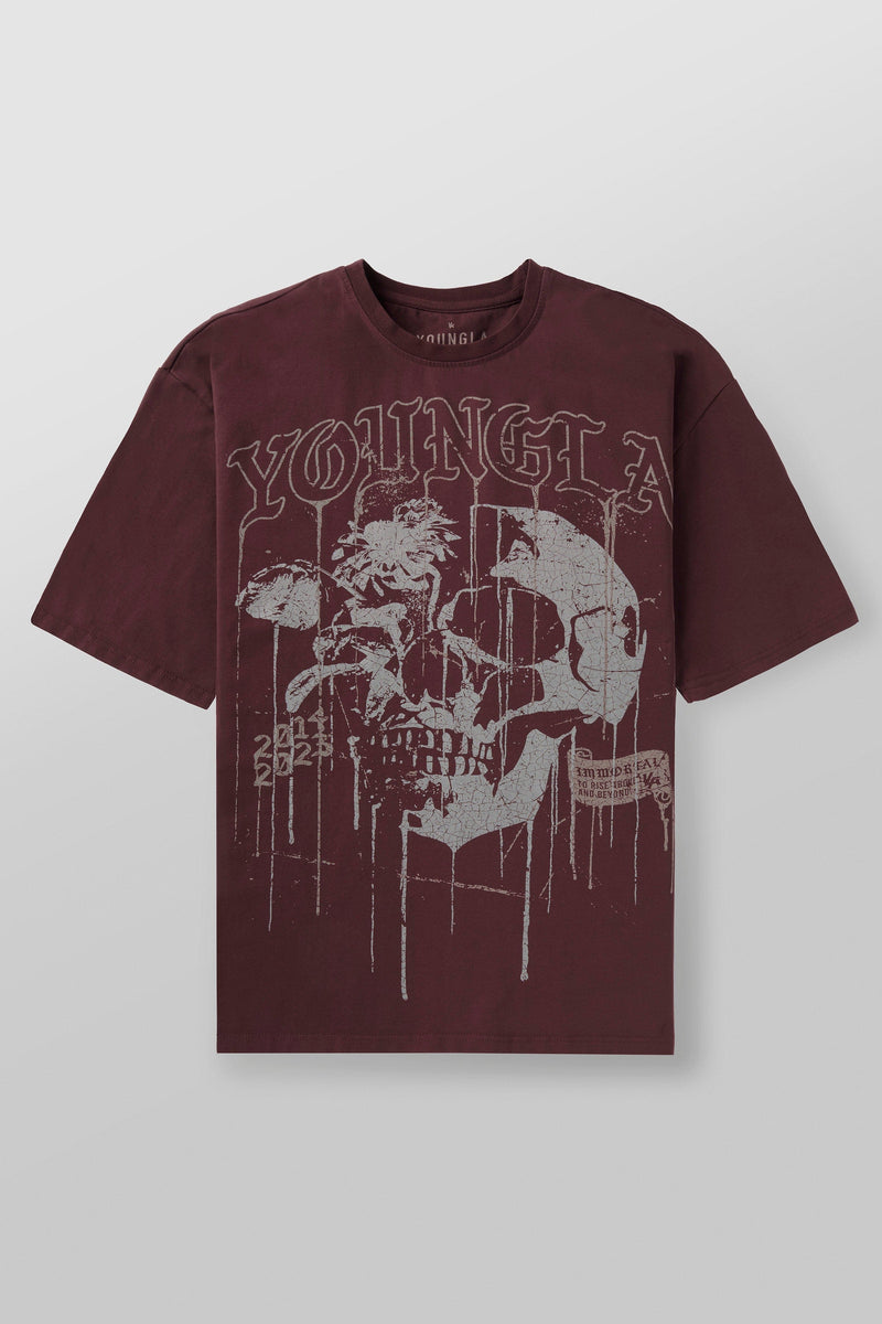 Camisetas con calaveras florales