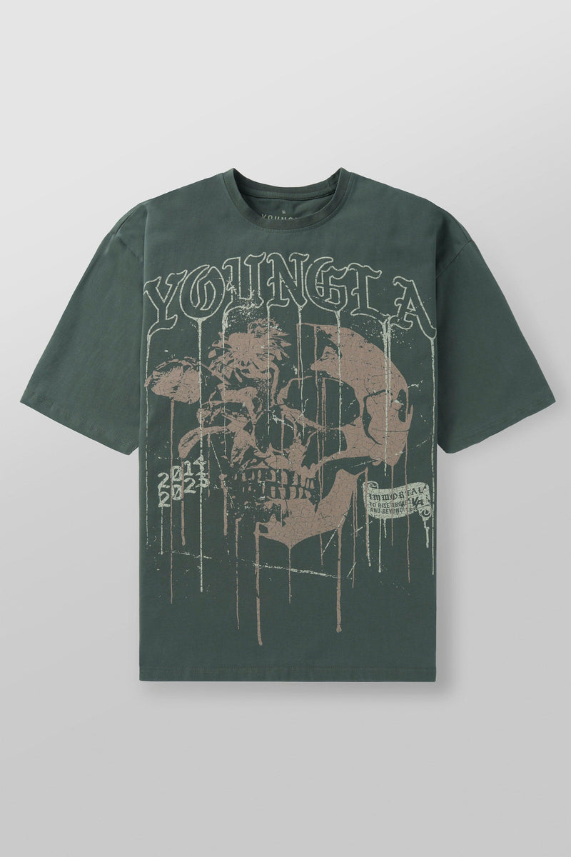 Camisetas con calaveras florales