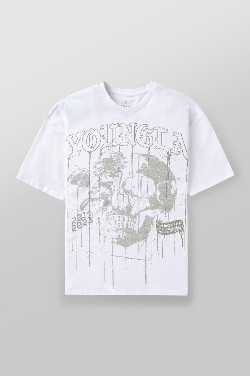 Camisetas con calaveras florales