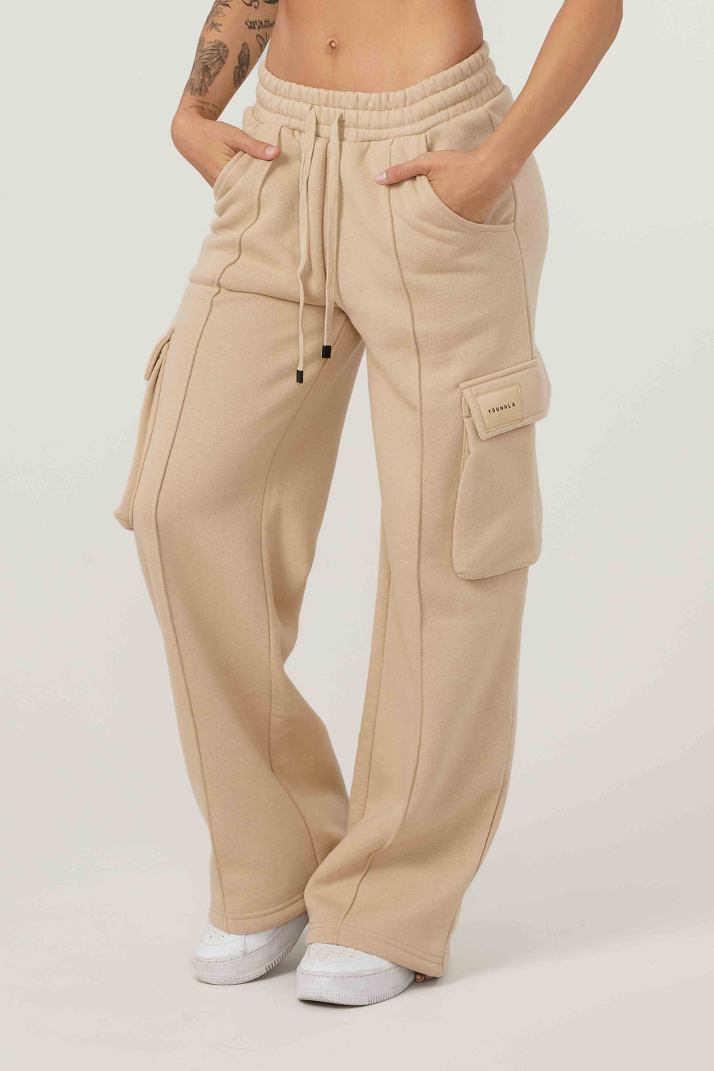 Pantalones deportivos cargo de polar